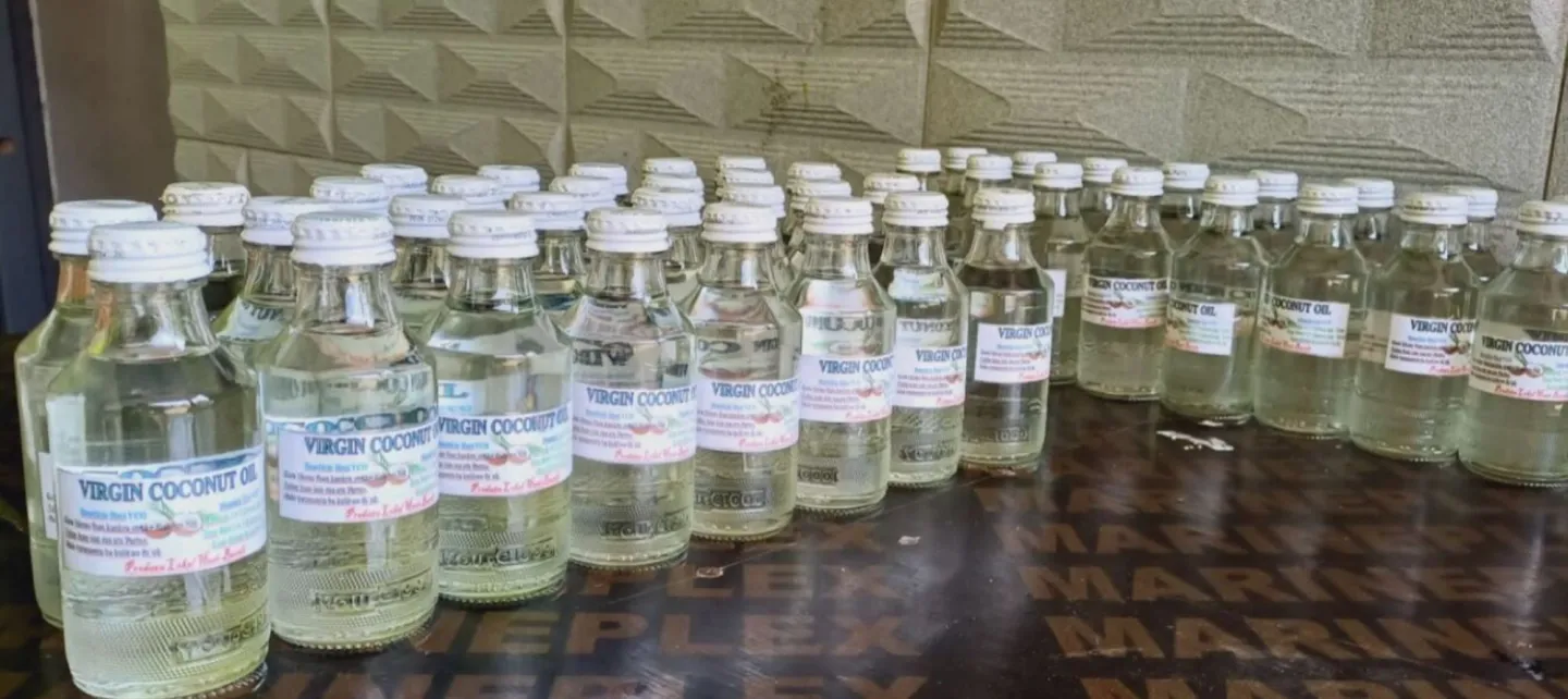 Bottles of VCOs